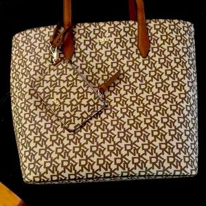 DKNY logo Tote
